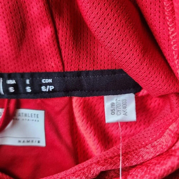 New Adidas Team Issue Fleece Hoodie Small Red Long Sleeve Climawarm - Picture 8 of 15